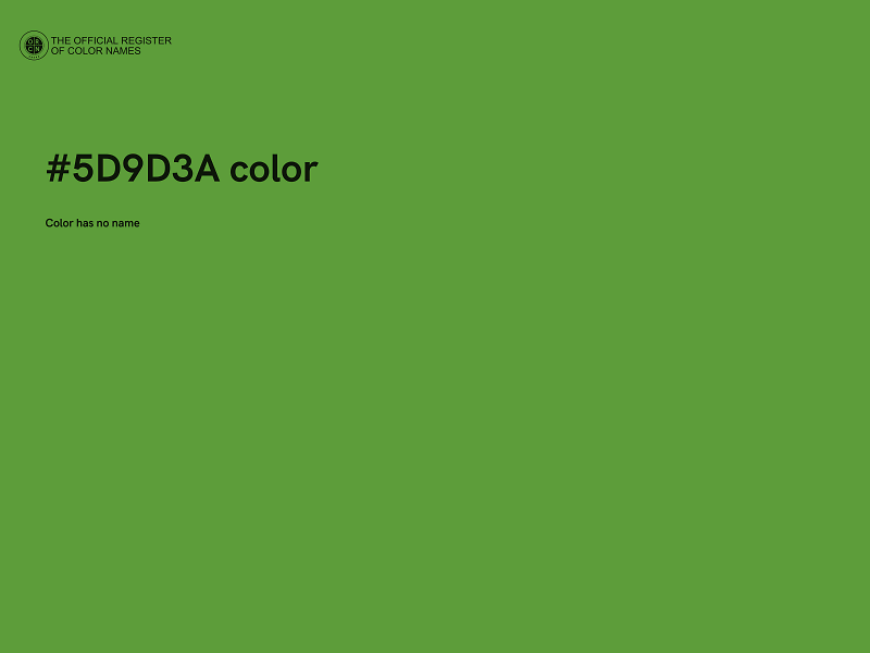 #5D9D3A color image