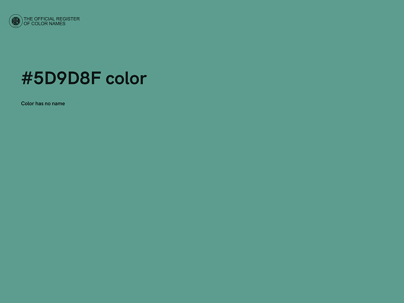 #5D9D8F color image