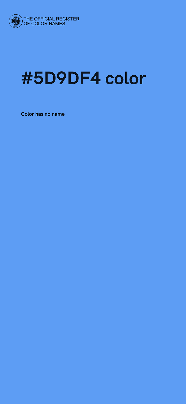 #5D9DF4 color image