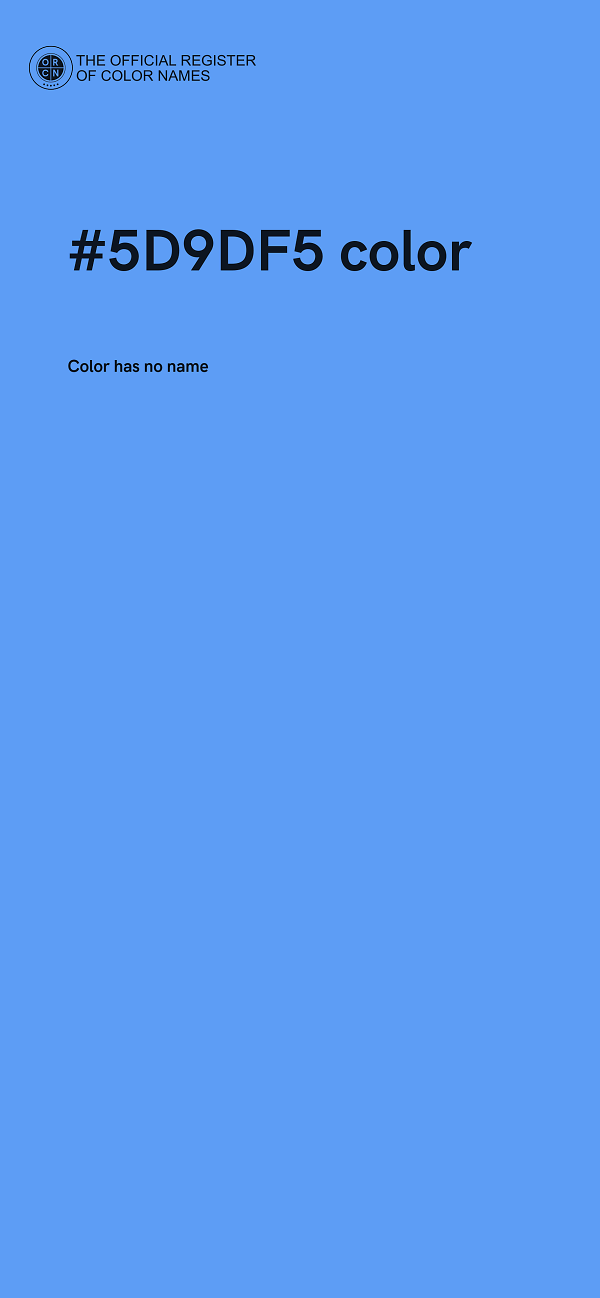 #5D9DF5 color image