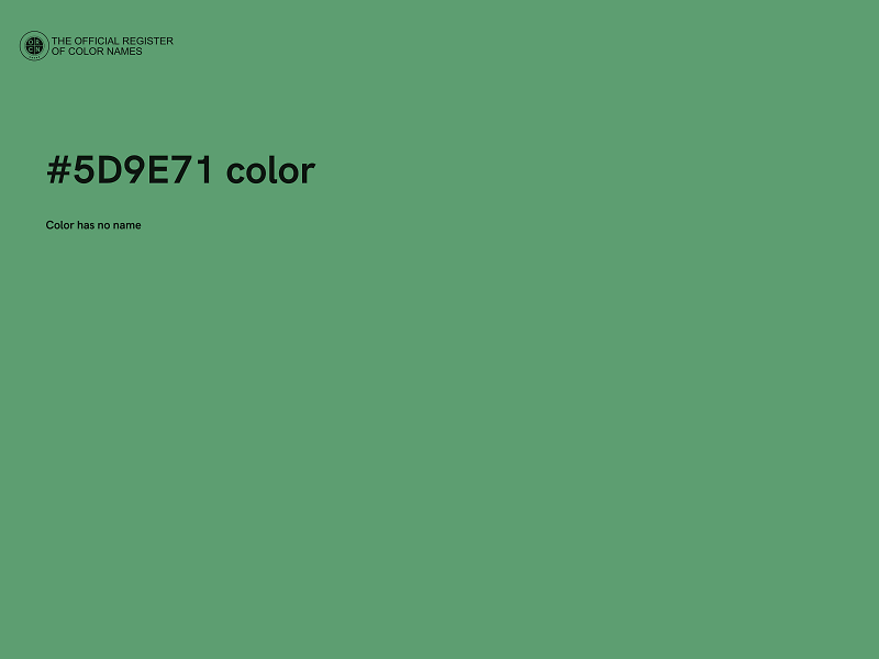 #5D9E71 color image