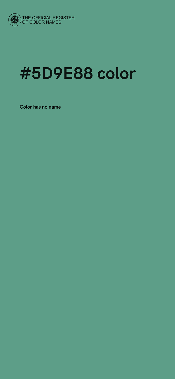 #5D9E88 color image
