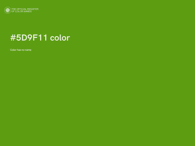 #5D9F11 color image