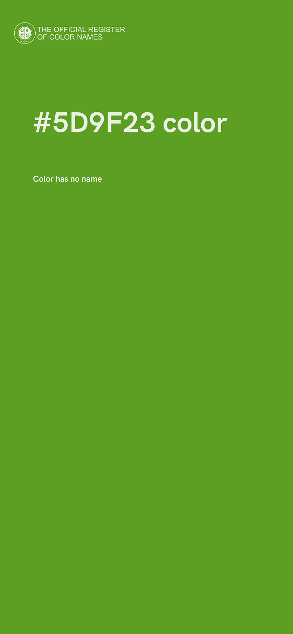 #5D9F23 color image