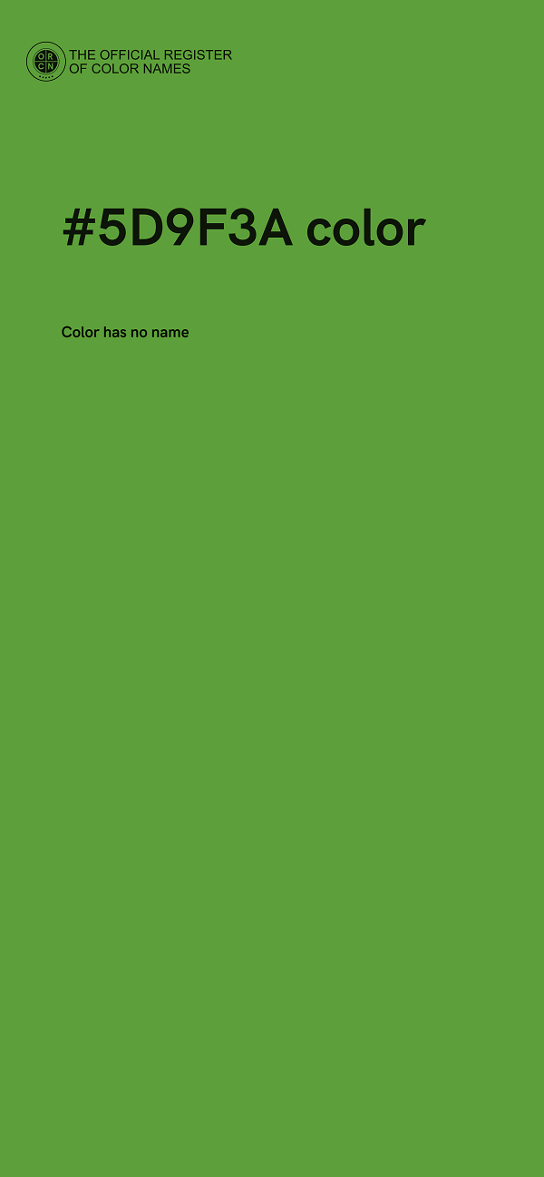#5D9F3A color image