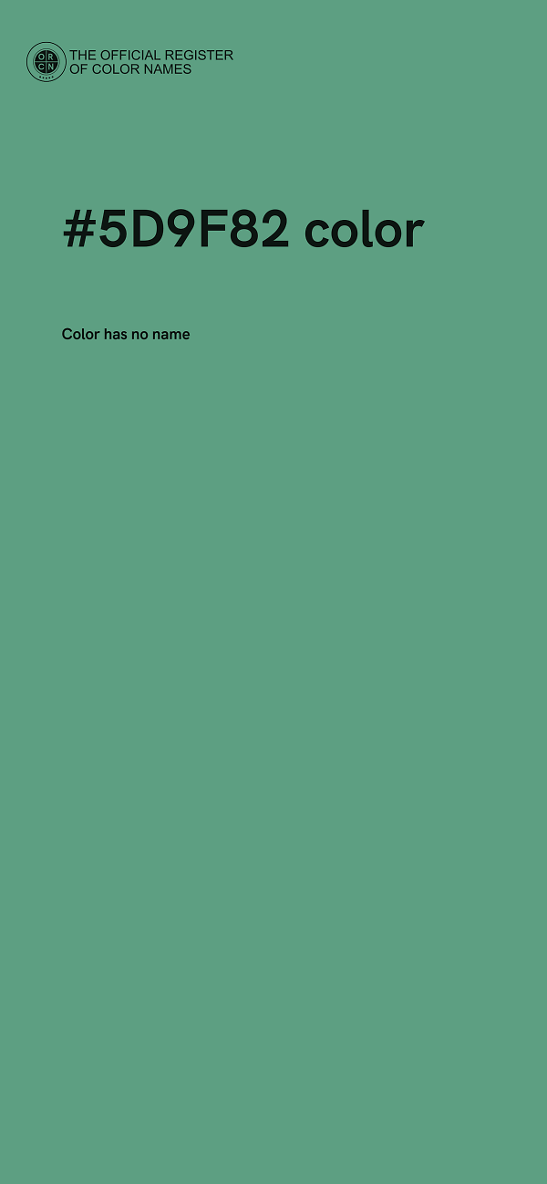#5D9F82 color image