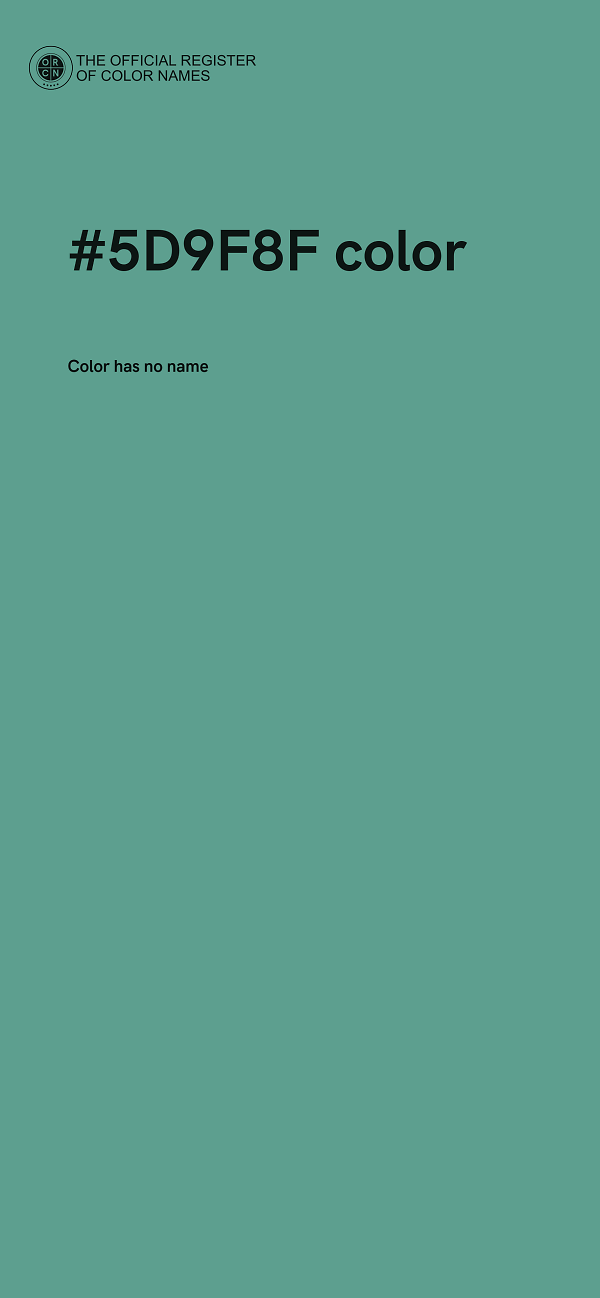 #5D9F8F color image