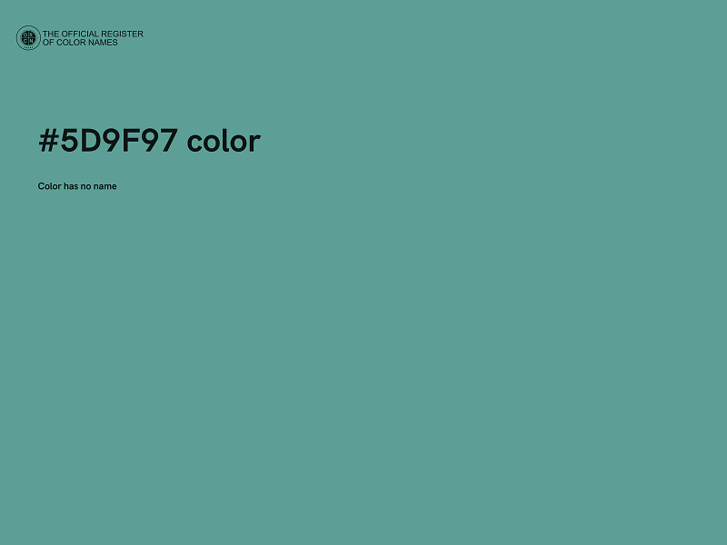 #5D9F97 color image