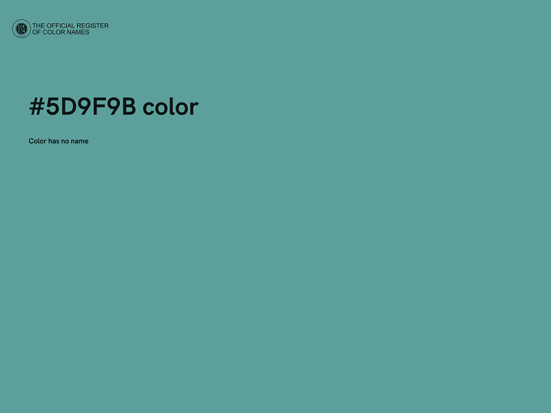 #5D9F9B color image