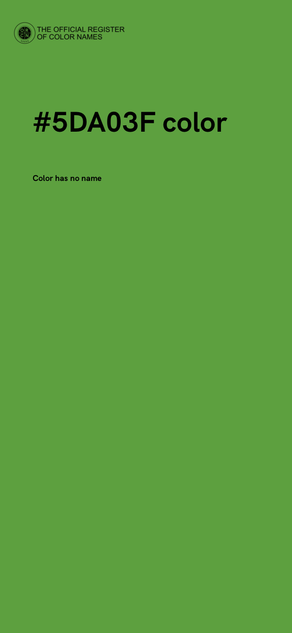#5DA03F color image