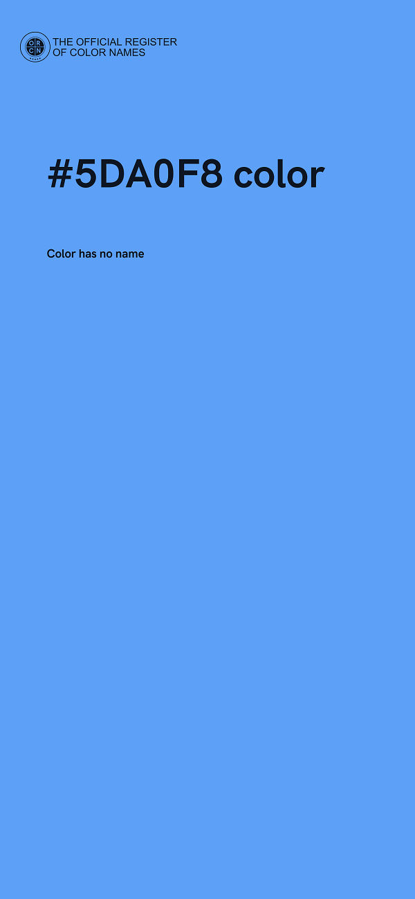 #5DA0F8 color image