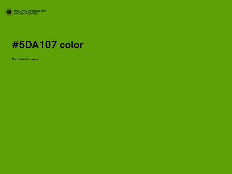 #5DA107 color image