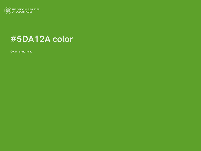 #5DA12A color image