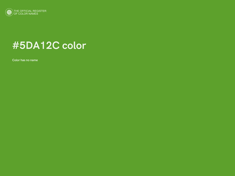 #5DA12C color image