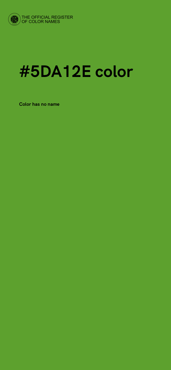 #5DA12E color image