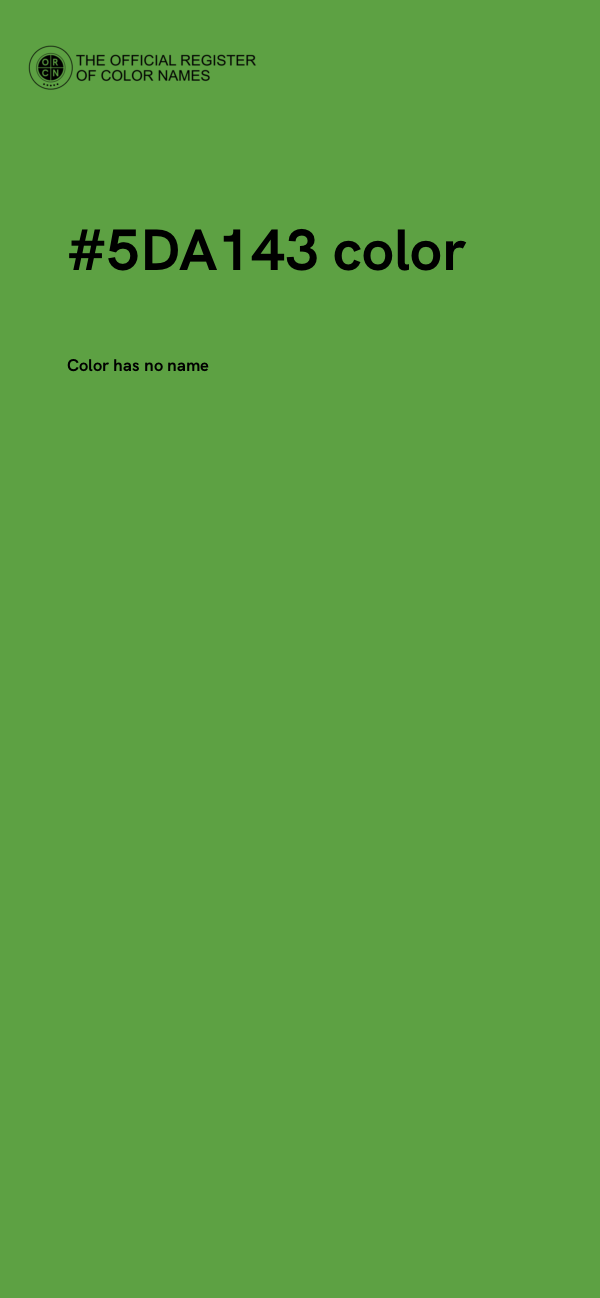 #5DA143 color image