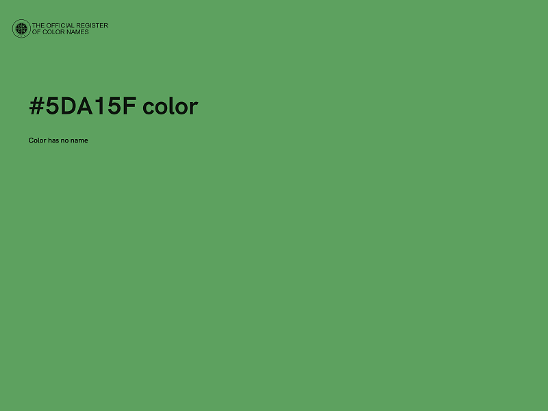 #5DA15F color image