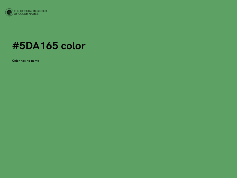 #5DA165 color image
