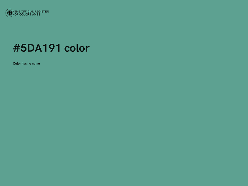 #5DA191 color image