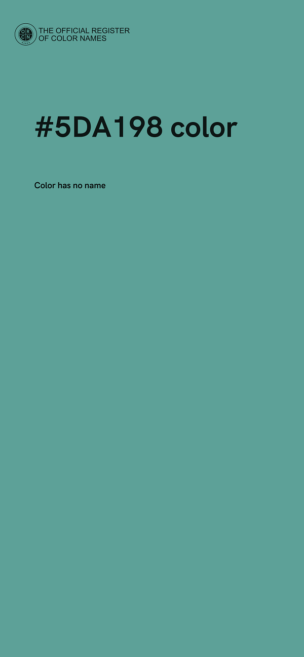 #5DA198 color image