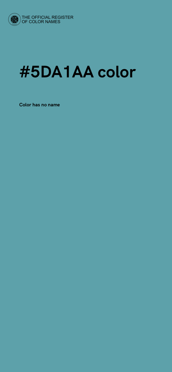#5DA1AA color image