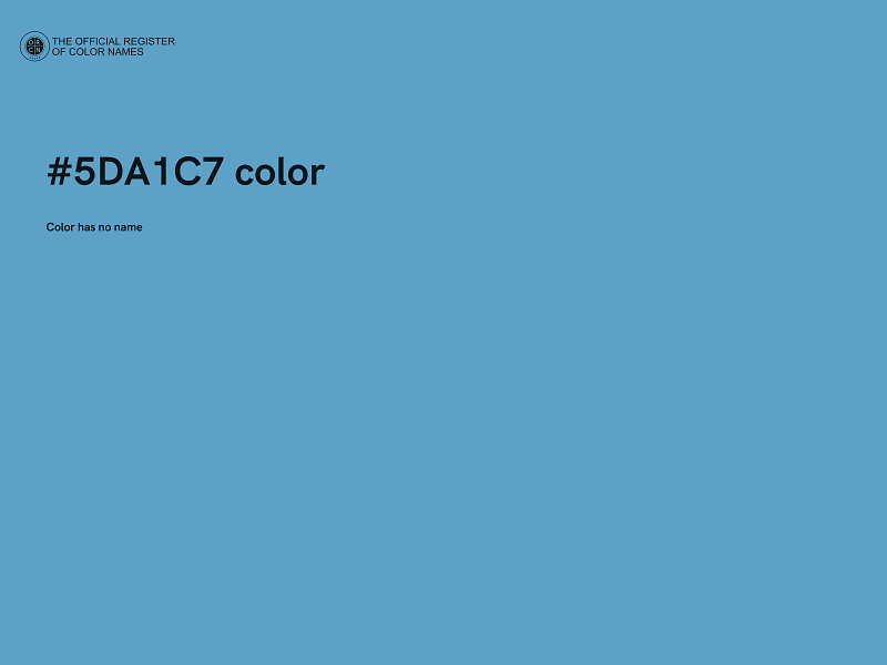 #5DA1C7 color image