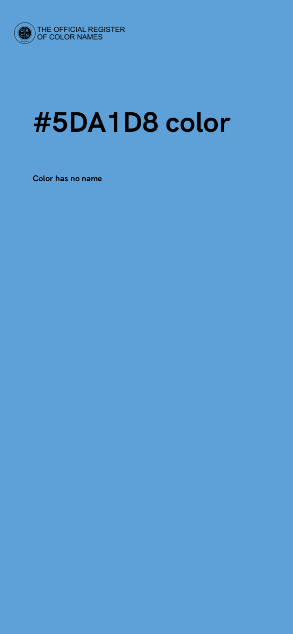 #5DA1D8 color image
