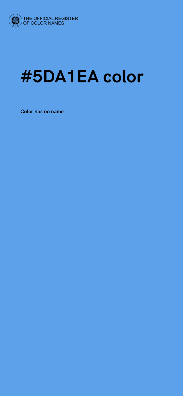 #5DA1EA color image