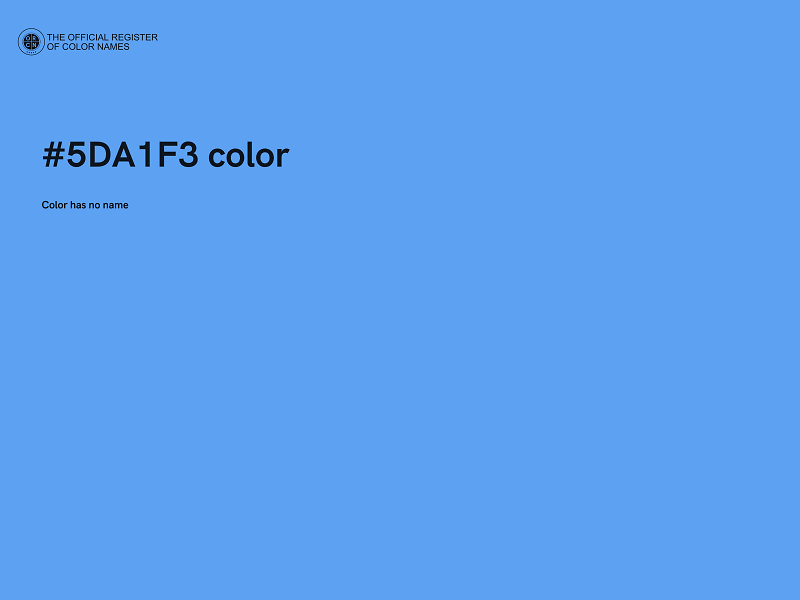 #5DA1F3 color image