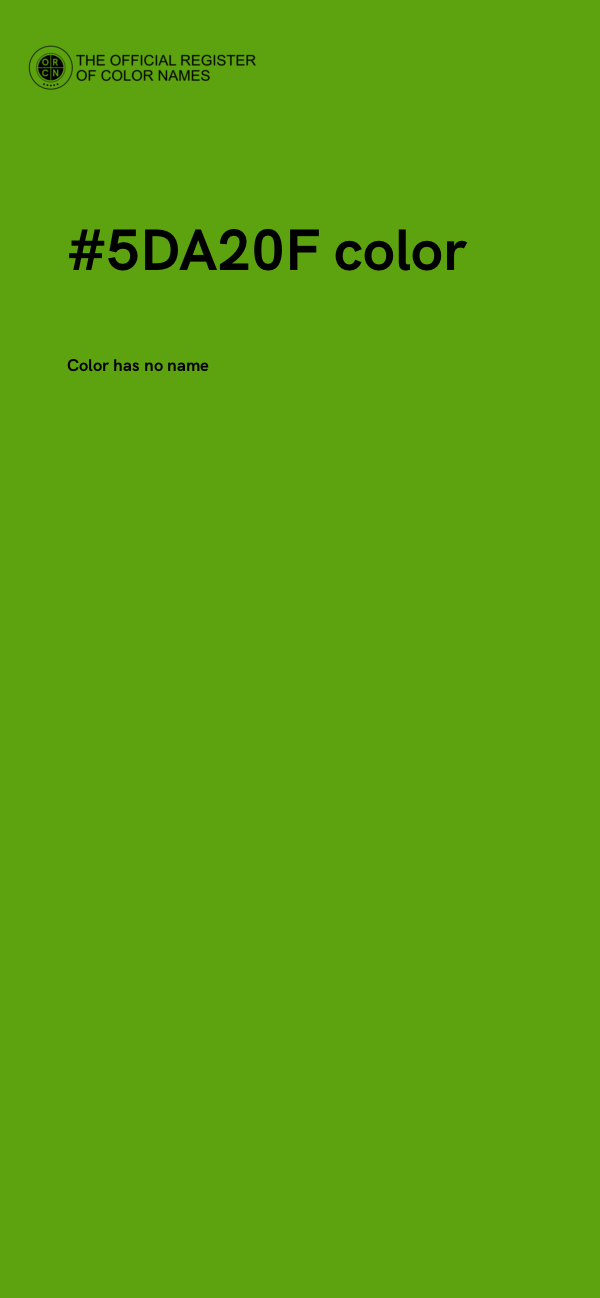 #5DA20F color image