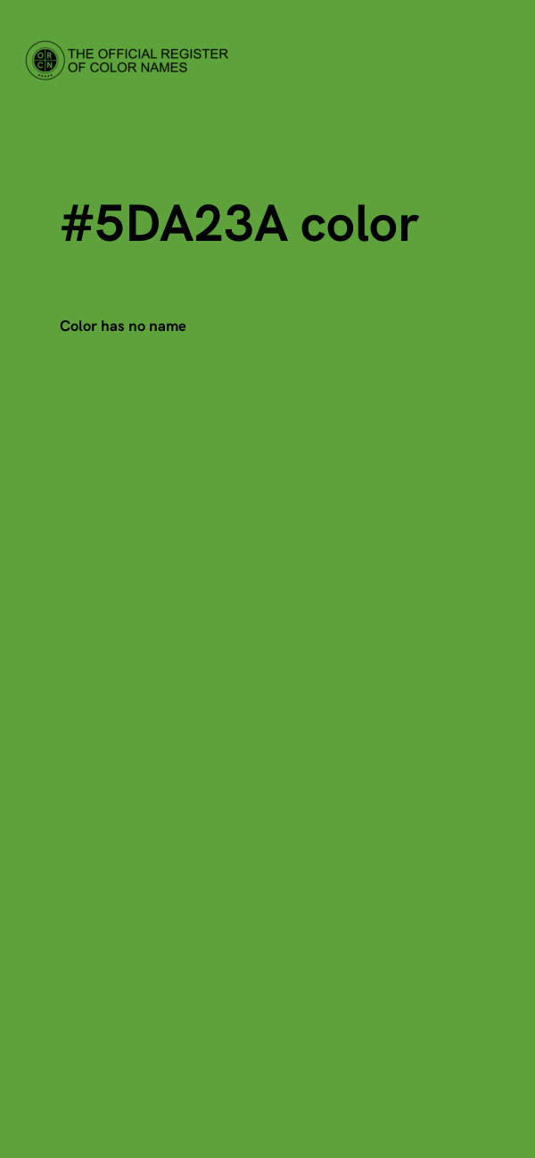 #5DA23A color image