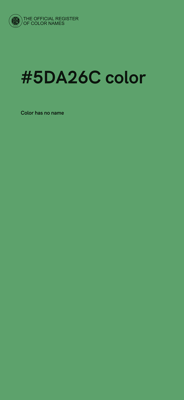 #5DA26C color image