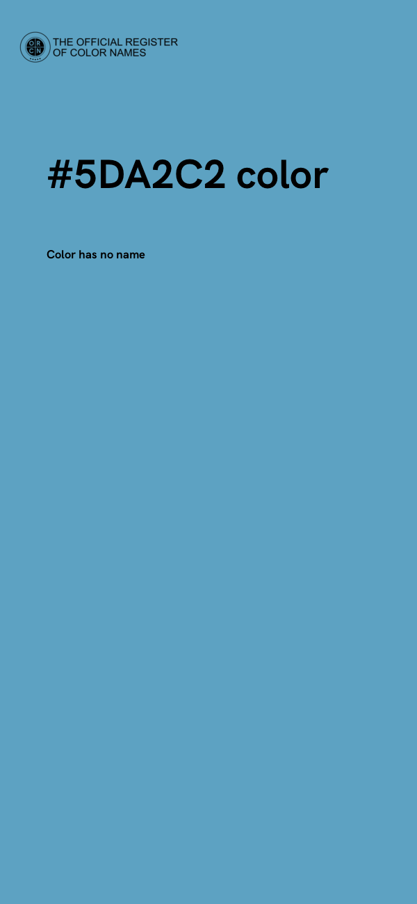 #5DA2C2 color image