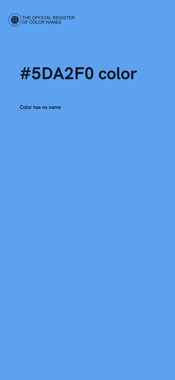 #5DA2F0 color image
