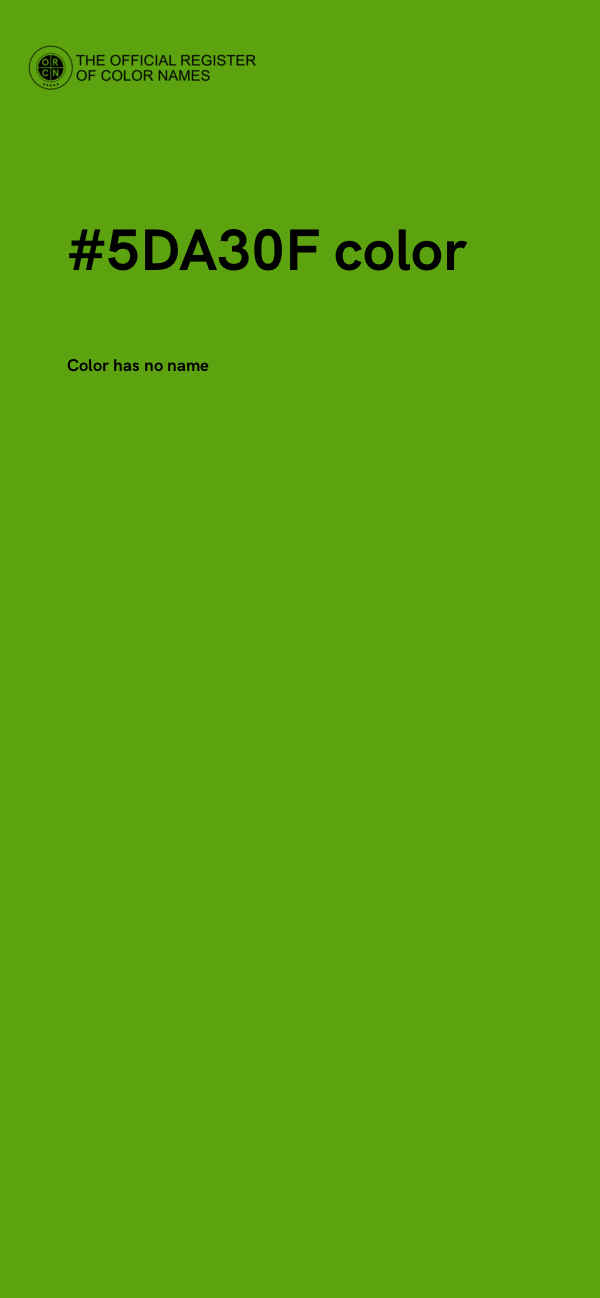 #5DA30F color image