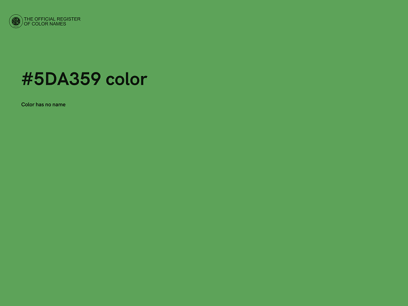 #5DA359 color image