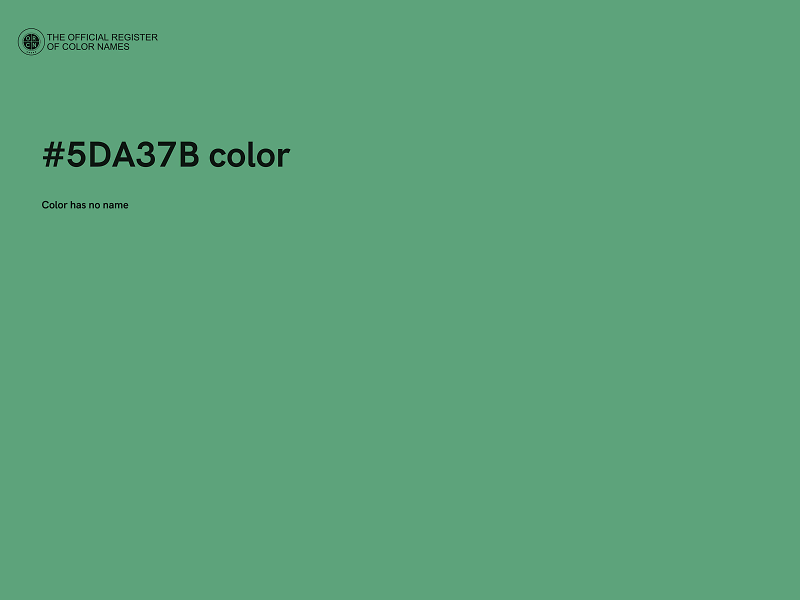#5DA37B color image