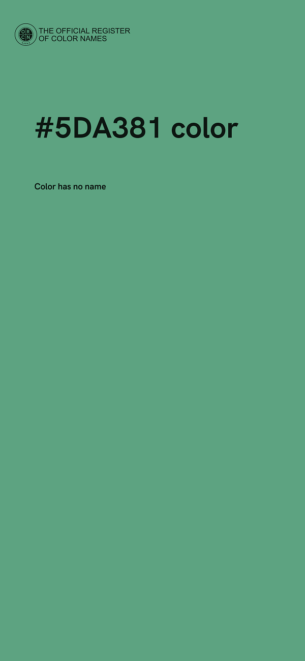 #5DA381 color image