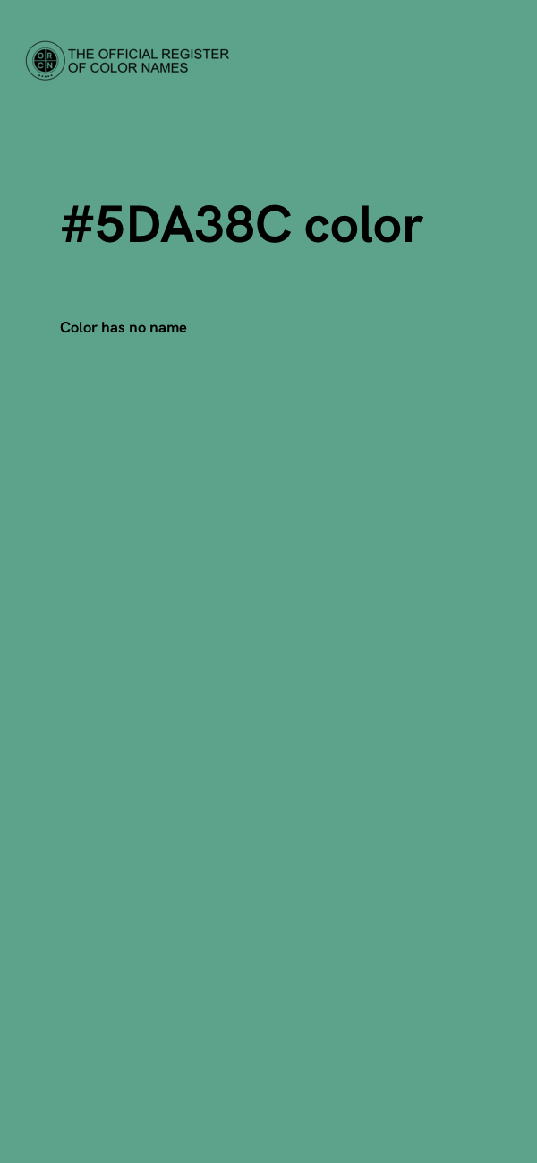 #5DA38C color image