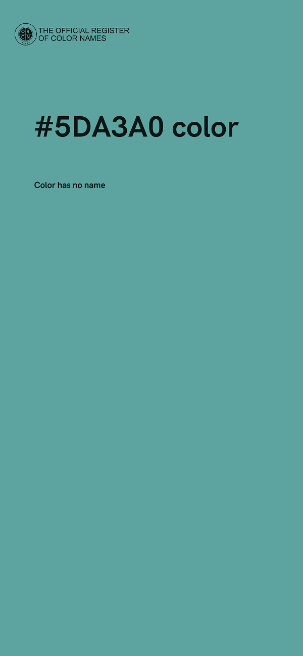 #5DA3A0 color image