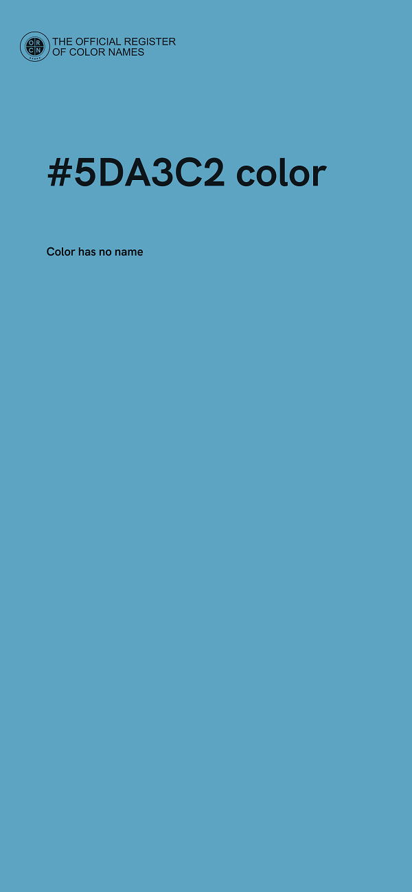 #5DA3C2 color image