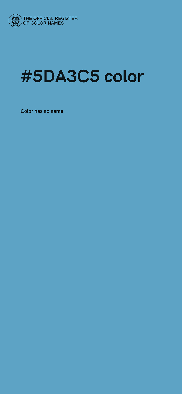 #5DA3C5 color image