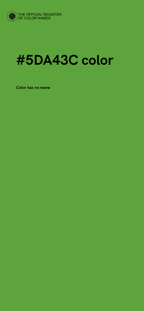#5DA43C color image