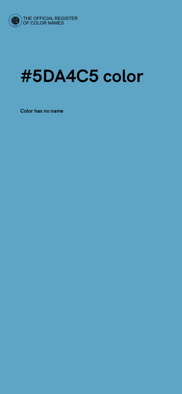 #5DA4C5 color image