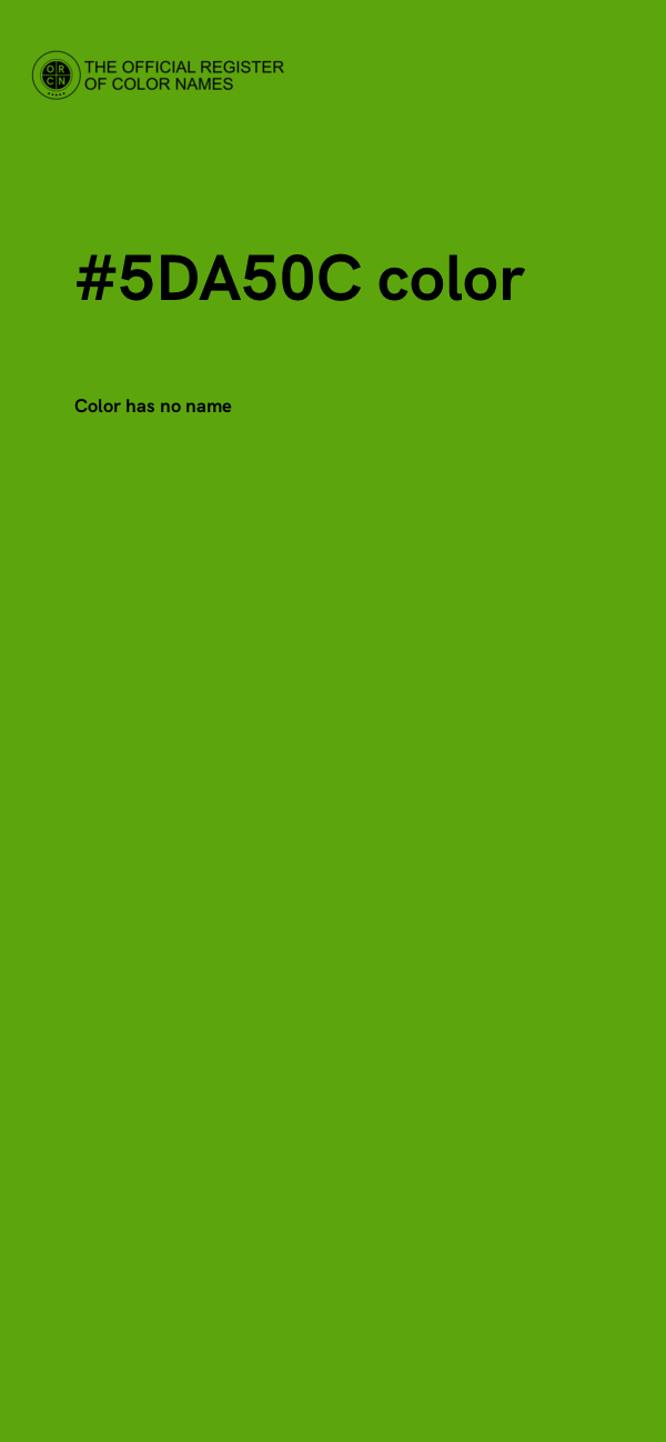 #5DA50C color image
