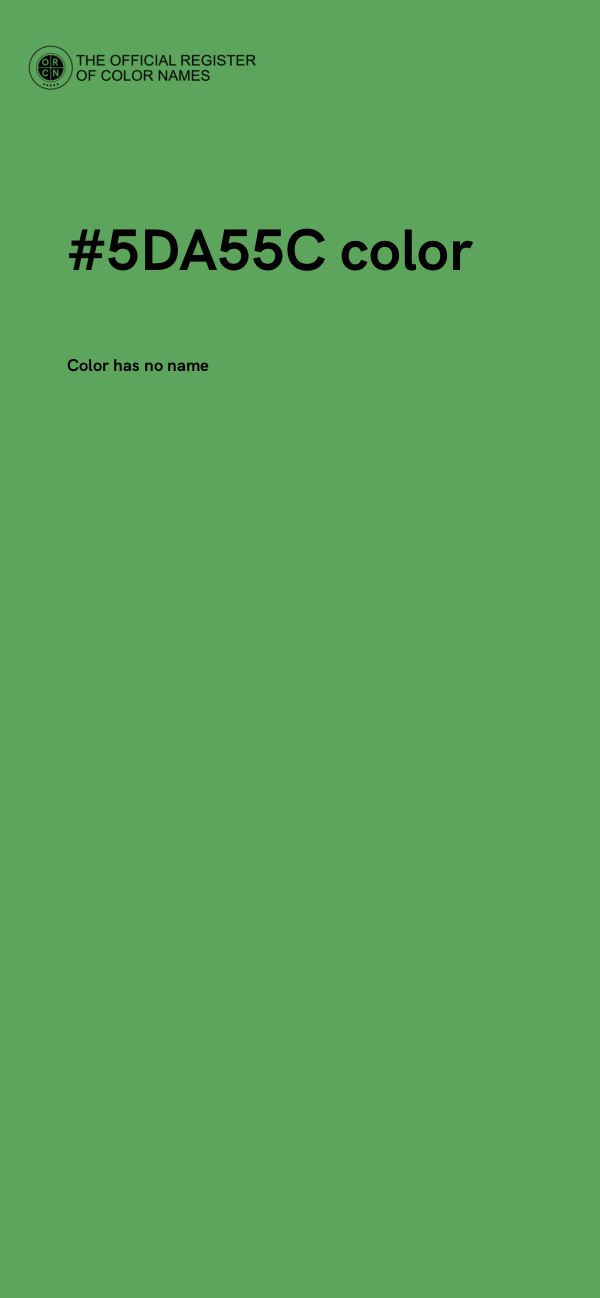 #5DA55C color image
