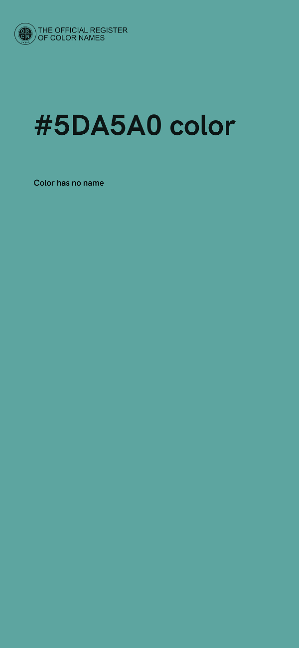 #5DA5A0 color image