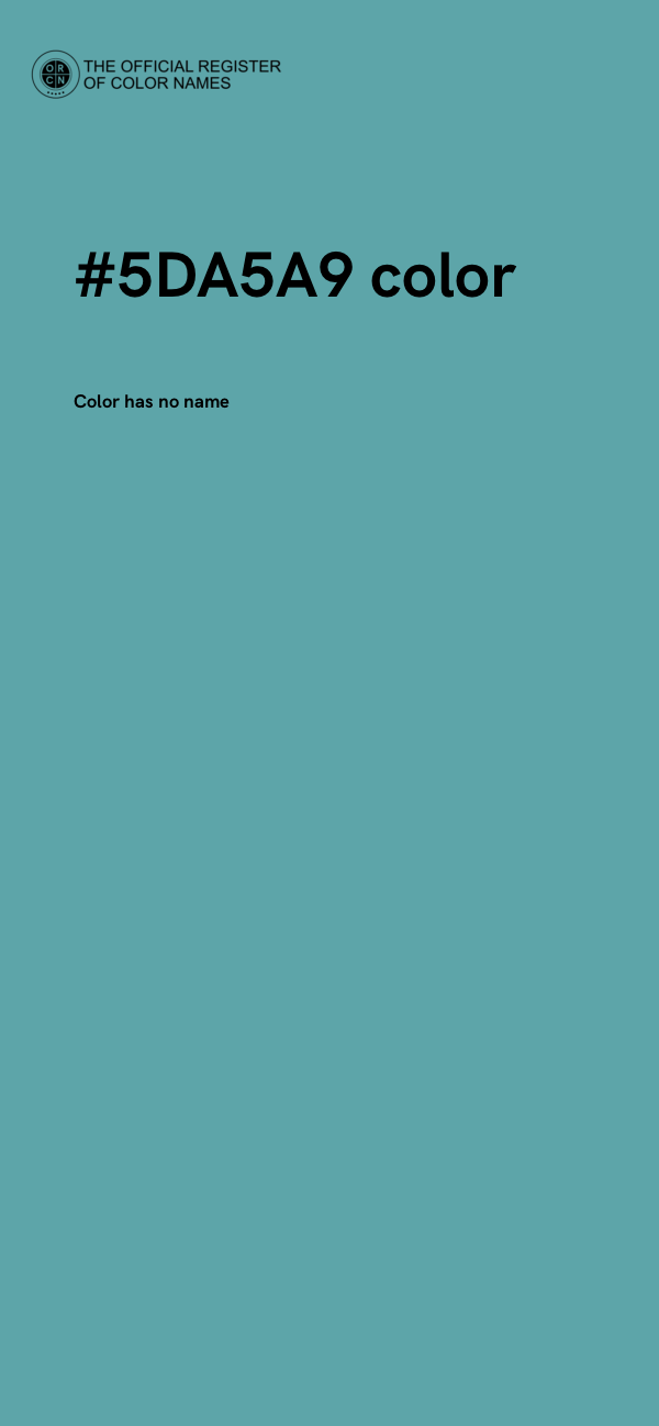 #5DA5A9 color image