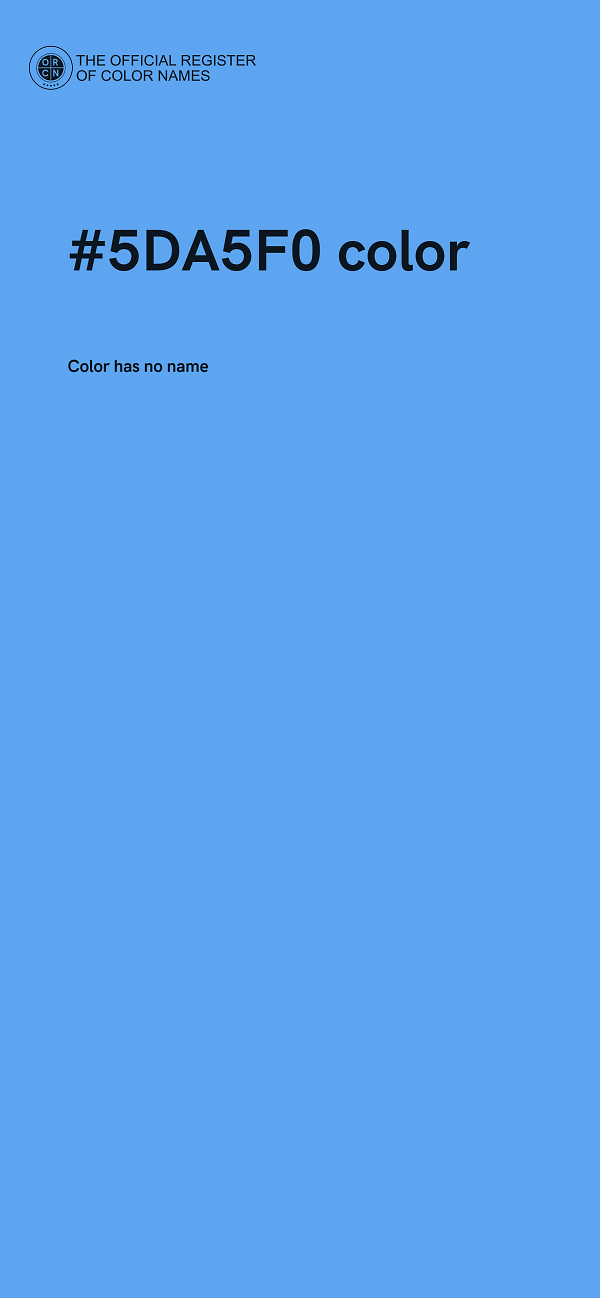 #5DA5F0 color image