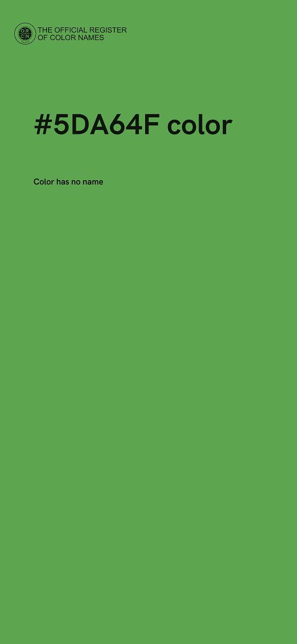 #5DA64F color image